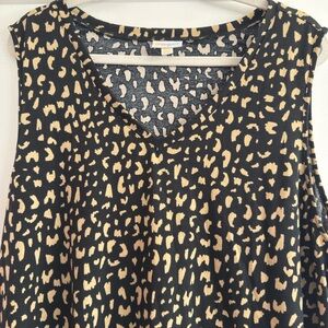 LuLaRoe Leopard Patterned Plus Tank Top
